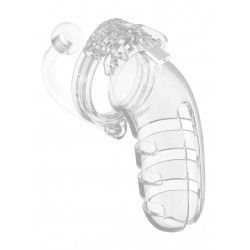 Gabbia pene con plug anale trasparente Gabbia pene con plug anale trasparente