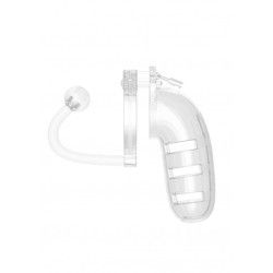 Gabbia pene con plug anale trasparente Gabbia pene con plug anale trasparente