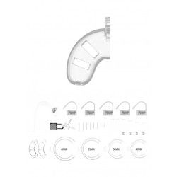 Gabbia pene con plug anale trasparente 9 cm Gabbia pene con plug anale trasparente 9 cm