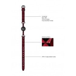 Ball Gag traspirante Luxury in pelle porpora Ball Gag traspirante Luxury in pelle porpora