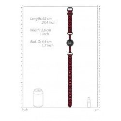 Ball Gag traspirante Luxury in pelle porpora Ball Gag traspirante Luxury in pelle porpora