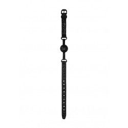 Ball Gag traspirante Luxury in pelle nera Ball Gag traspirante Luxury in pelle nera