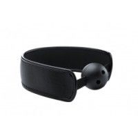 Ball Gag traspirante cinghia pelle larga