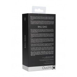 Ball Gag traspirante cinghia pelle nera Ball Gag traspirante cinghia pelle nera