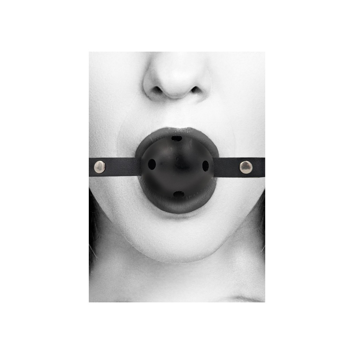 Morso Breathable Ball Gag - With Bonded Leather Straps