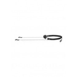 Ball gag traspirante catena e pinze capezzoli Ball gag traspirante catena e pinze capezzoli