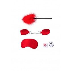 Kit mini BDSM 4 pz principianti rosso Ouch! Kit mini BDSM 4 pz principianti rosso Ouch!
