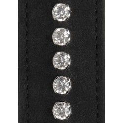 Frustino BDSM con strass ecopelle nero Frustino BDSM con strass ecopelle nero