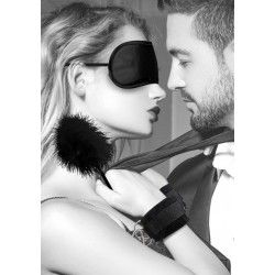 Kit mini BDSM 4 pz principianti nero Ouch! Kit mini BDSM 4 pz principianti nero Ouch!