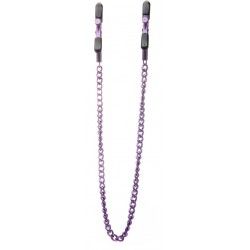 Pinze capezzoli regolabili con catena viola Pinze capezzoli regolabili con catena viola