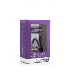 Pinze capezzoli regolabili con catena viola Pinze capezzoli regolabili con catena viola
