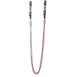 Pinze capezzoli regolabili con catena rosa Pinze capezzoli regolabili con catena rosa