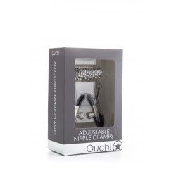 Pinze capezzoli regolabili con catena argento Pinze capezzoli regolabili con catena argento
