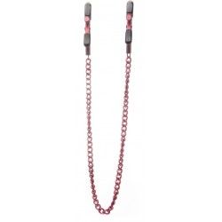 Pinze capezzoli regolabili con catena rosse Pinze capezzoli regolabili con catena rosse