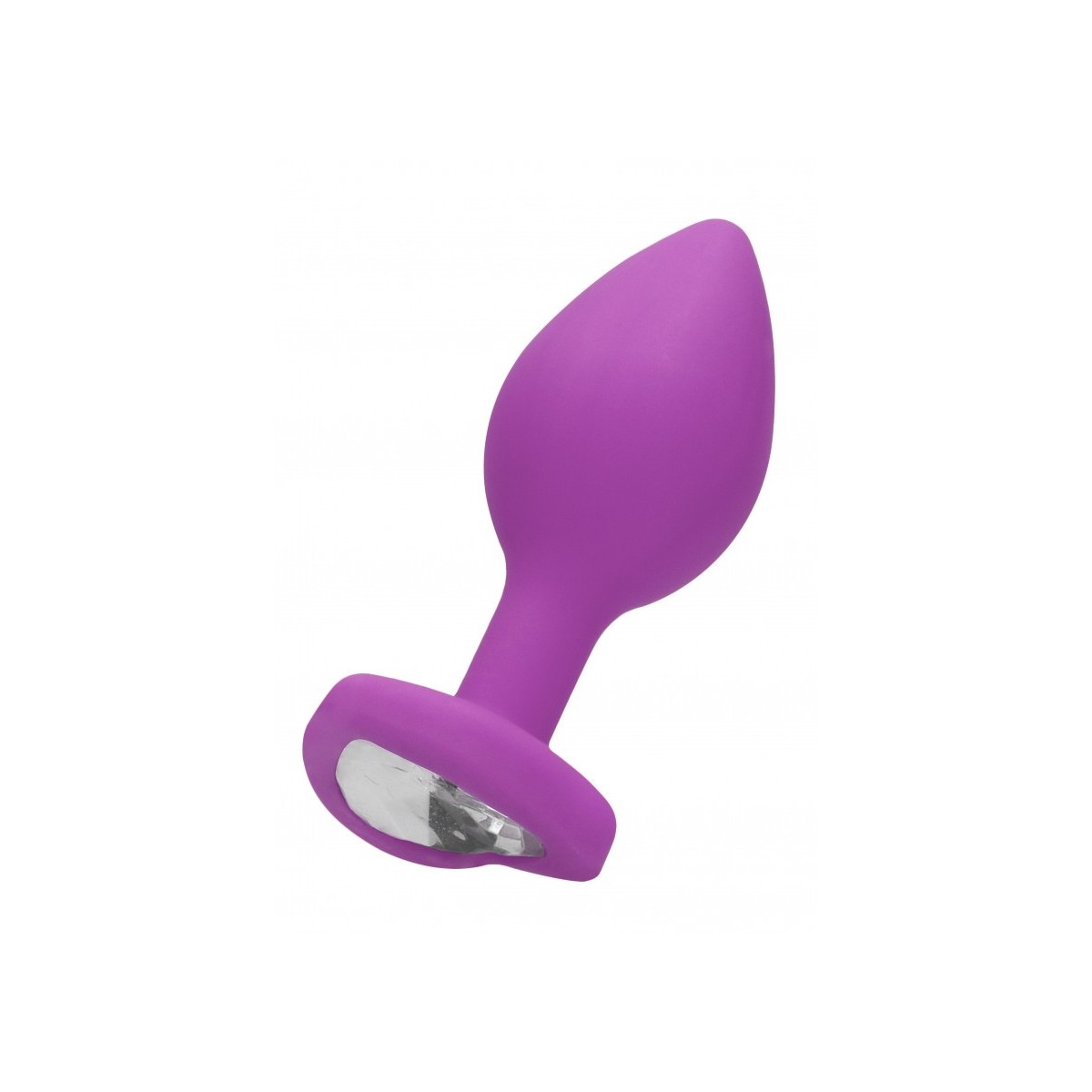 Plug con gioiello Diamond Heart Butt Plug - Regular - Purple