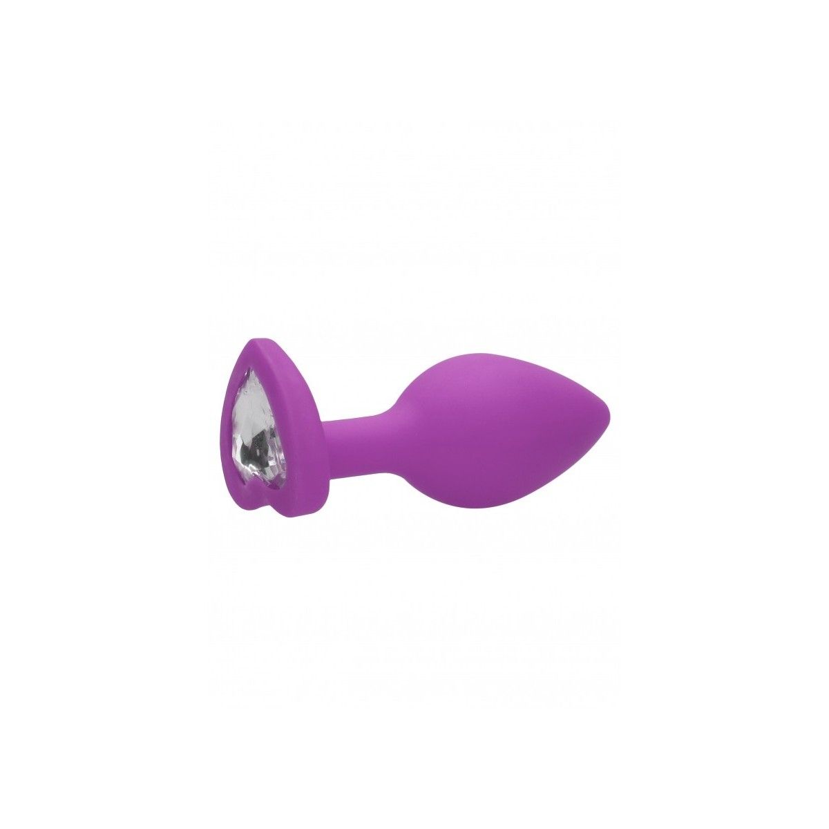 Plug con gioiello Diamond Heart Butt Plug - Regular - Purple