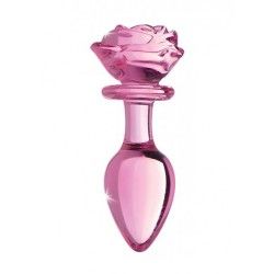 Plug anale in vetro rosa Large 13 cm Plug anale in vetro rosa Large 13 cm