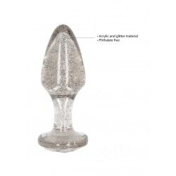 Plug Anali Kit 3 pz acrilico glitter argento Plug Anali Kit 3 pz acrilico glitter argento