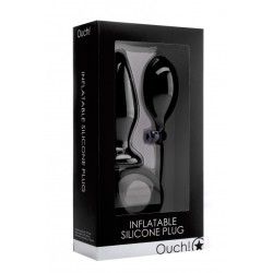 Fallo gonfiabile Silicone Plug nero Ouch! Fallo gonfiabile Silicone Plug nero Ouch!