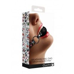 Ball Gag traspirante Old School Tattoo nera Ball Gag traspirante Old School Tattoo nera