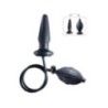 Plug anale gonfiabile Medium nero Plug anale gonfiabile Medium nero