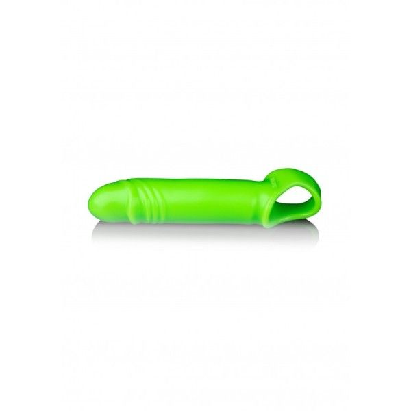Guaina fallica Smooth 15.5 cm verde fluo