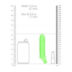 Guaina fallica Smooth 15.5 cm verde fluo Guaina fallica Smooth 15.5 cm verde fluo