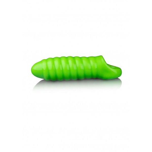 Guaina fallica Swirl Thick 16 cm verde fluo