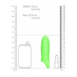Guaina fallica Swirl Thick 16 cm verde fluo Guaina fallica Swirl Thick 16 cm verde fluo