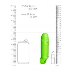 Guaina fallica Smooth Thick 16 cm verde fluo Guaina fallica Smooth Thick 16 cm verde fluo