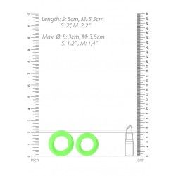 Anelli fallici kit 2 pz verde fluo Anelli fallici kit 2 pz verde fluo