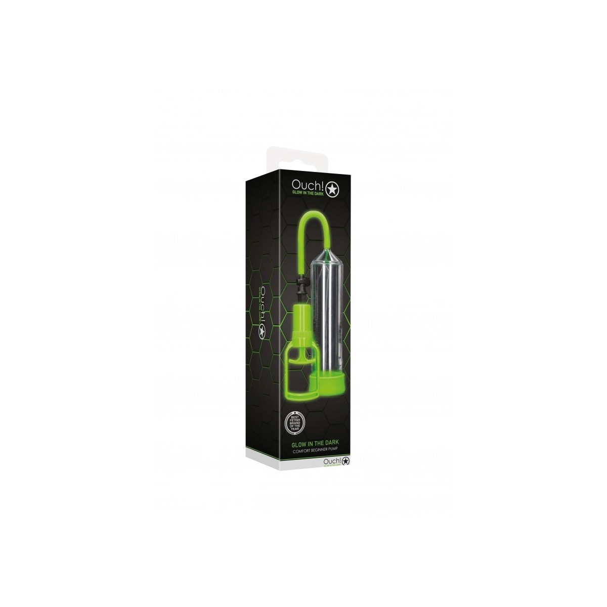 Pompa per pene Comfort Beginner Pump - Glow in the Dark - Neon Green