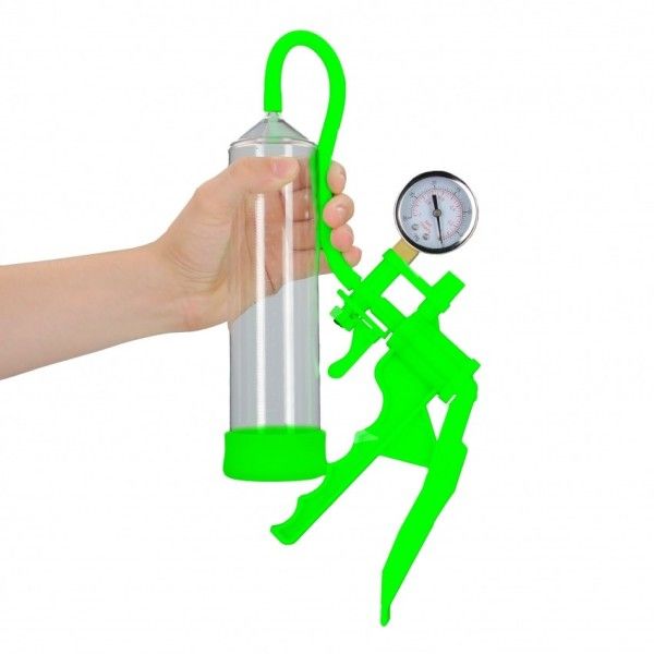 Sviluppatore pompa pene Elite verde fluo