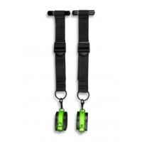 Manette per porta verde fluo/nero Ouch!