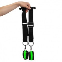 Manette per porta verde fluo/nero Ouch! Manette per porta verde fluo/nero Ouch!