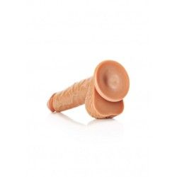 Dildo realistico dritto ventosa 23 cm mulatto Dildo realistico dritto ventosa 23 cm mulatto