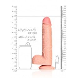 Fallo big realistico con palle 25 cm chiaro Fallo big realistico con palle 25 cm chiaro