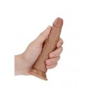 Fallo piccolo con ventosa 17.5 cm mulatto
