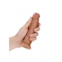 Fallo grosso con ventosa 17.5 cm mulatto