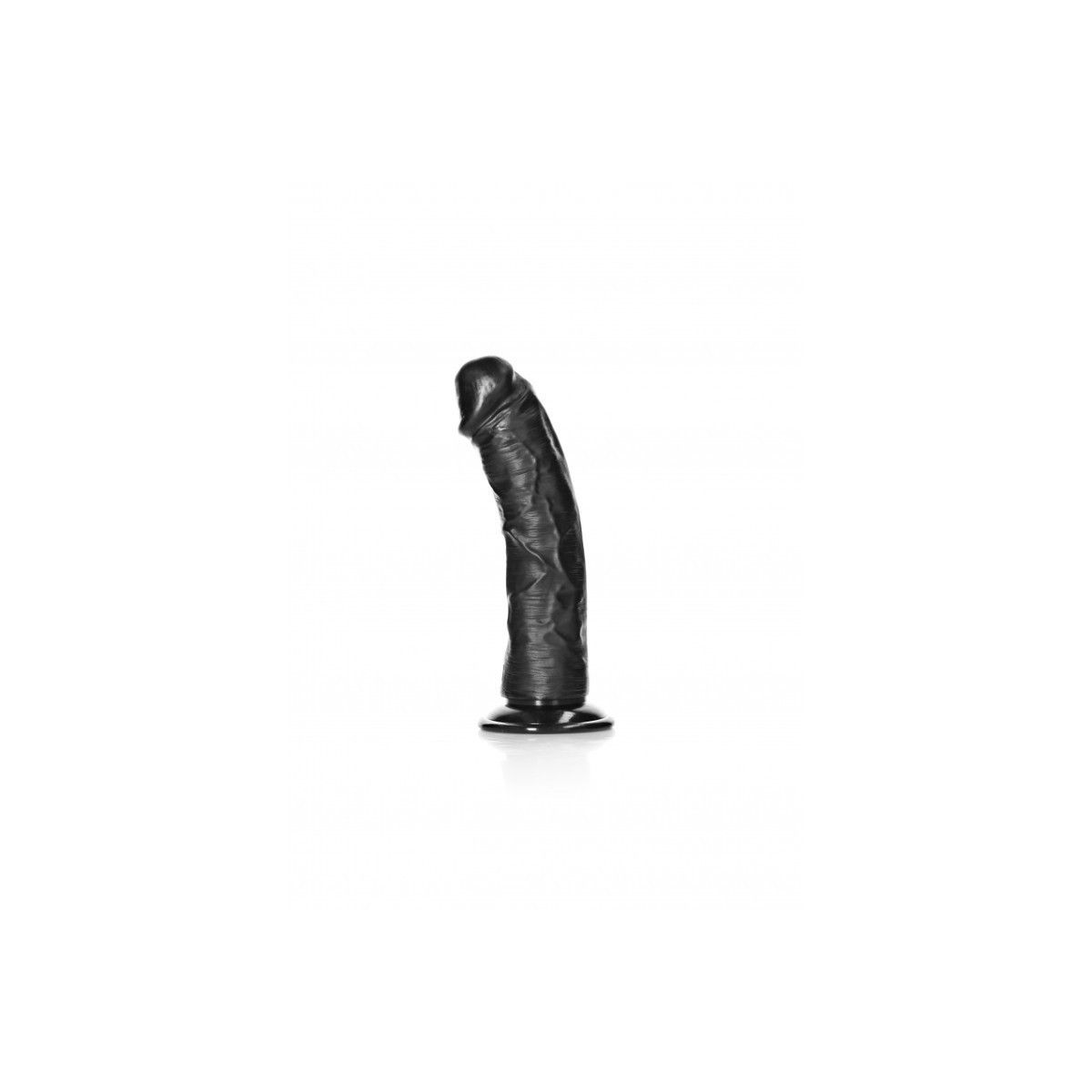 Fallo grosso nero Dildo without Balls with Suction Cup - 6''/ 15,5 cm