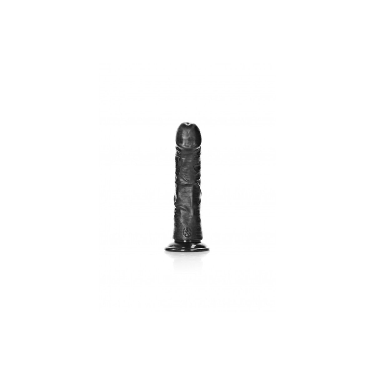 Fallo grosso nero Dildo without Balls with Suction Cup - 6''/ 15,5 cm