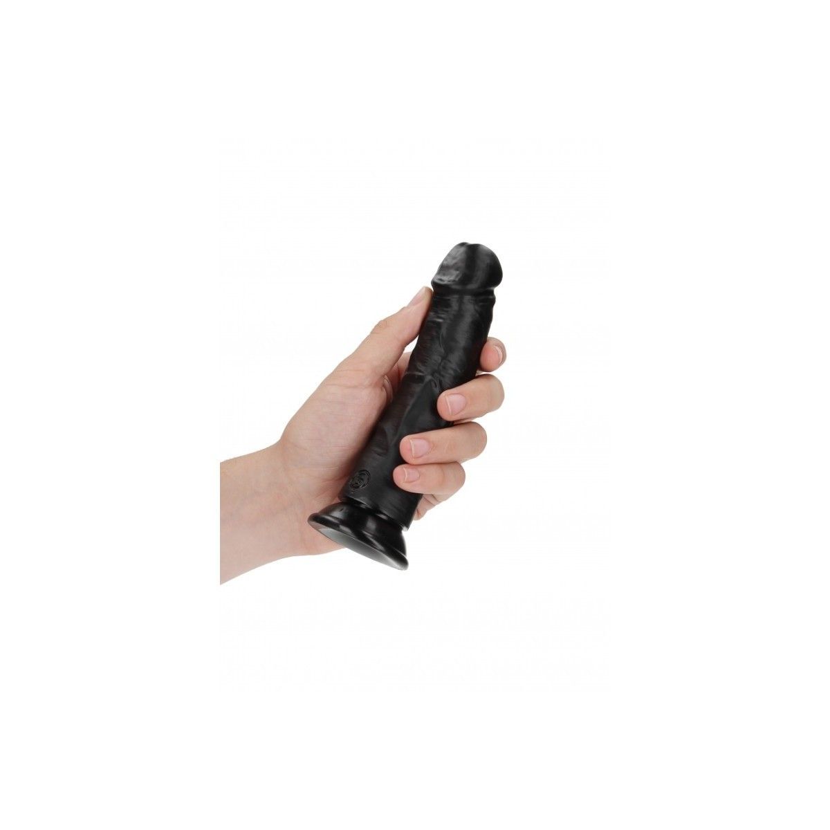 Fallo grosso nero Dildo without Balls with Suction Cup - 6''/ 15,5 cm