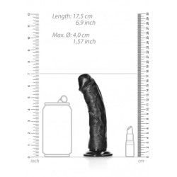 Fallo grosso con ventosa 17.5 cm nero Fallo grosso con ventosa 17.5 cm nero