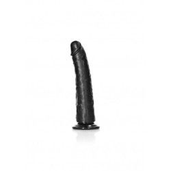 Dildo con ventosa 20 cm pelle nera Dildo con ventosa 20 cm pelle nera