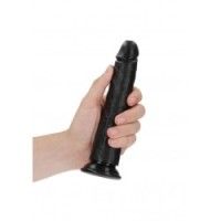 Dildo con ventosa 20 cm pelle nera