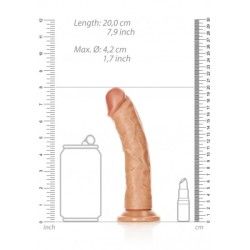 Dildo realistico curvo ventosa 20 cm mulatto Dildo realistico curvo ventosa 20 cm mulatto