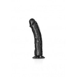 Dildo realistico curvo ventosa 20 cm nero Dildo realistico curvo ventosa 20 cm nero