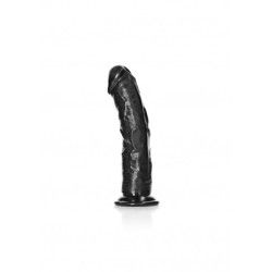 Dildo realistico curvo ventosa 20 cm nero Dildo realistico curvo ventosa 20 cm nero
