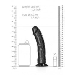 Dildo realistico curvo ventosa 20 cm nero Dildo realistico curvo ventosa 20 cm nero
