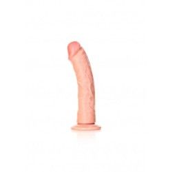 Maxi Dildo curvo ventosa 22,5 cm pelle chiara Maxi Dildo curvo ventosa 22,5 cm pelle chiara